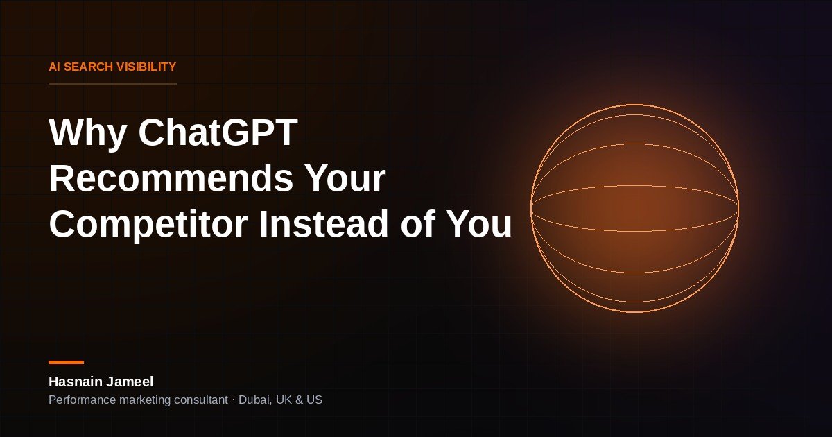 Why ChatGPT Recommends Your Competitor Instead of You